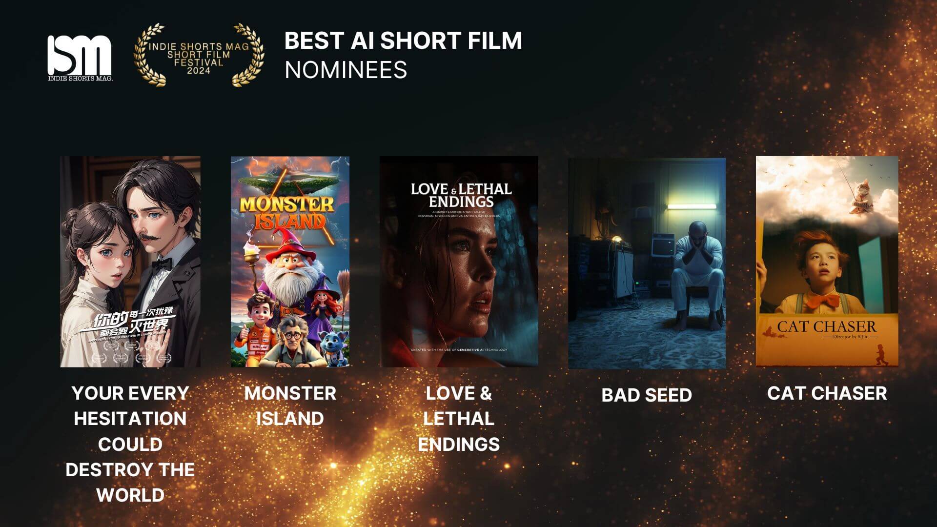 Indie Shorts Shorts Mag Short Film Festival (ISMSFF) 2024 - Best AI Short Film - Nominees