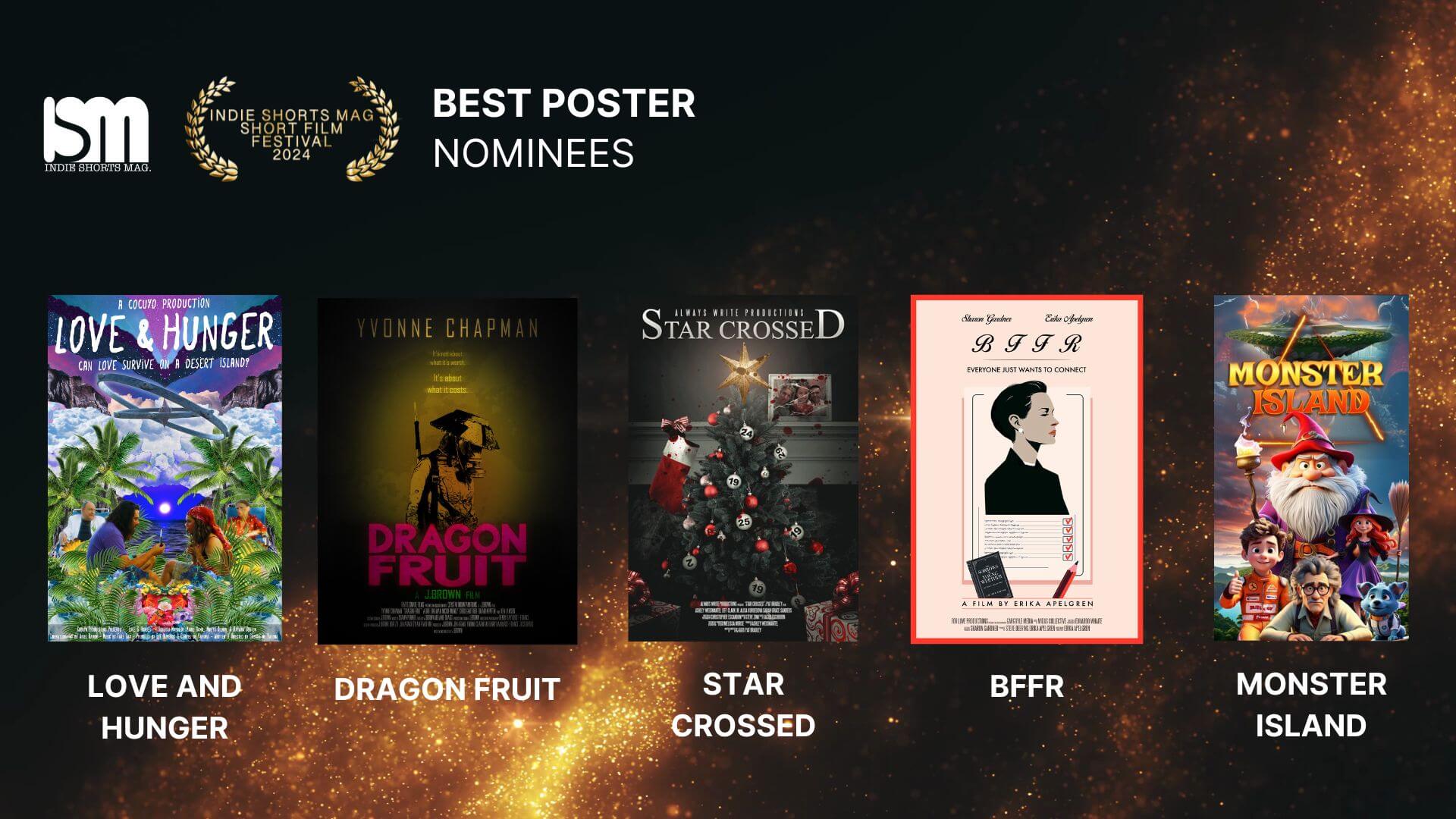 Indie Shorts Shorts Mag Short Film Festival (ISMSFF) 2024 - Best Poster - Nominees