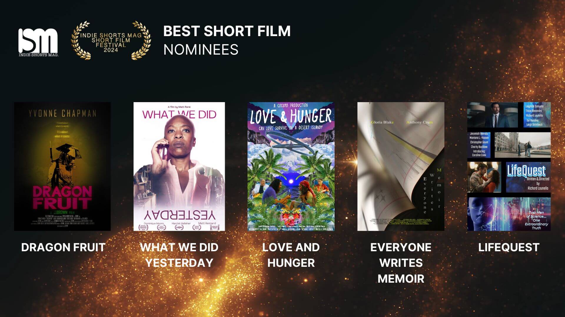 Indie Shorts Shorts Mag Short Film Festival (ISMSFF) 2024 - Best Short Film - Nominees